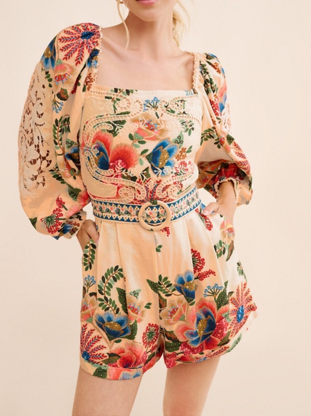 FARM Rio Delicate Garden Romper Size S